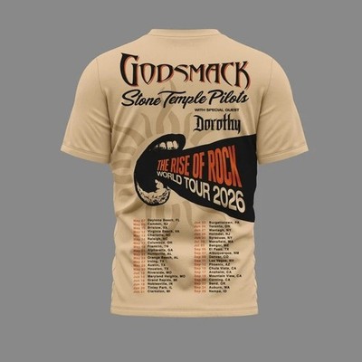Godsmack Stone Temple Pilots Tour Shirt 2026 The Rise of Rock