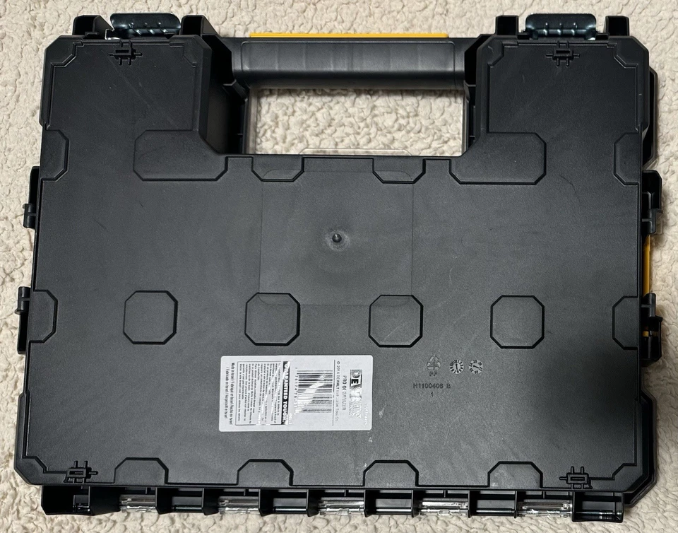 10-Compartment Shallow Pro Small Parts Organizer - Black/Yellow DWST14925 - Image 2 of 2