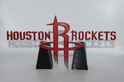 Houston Rockets 3D printed Logo Sign Wall Desk Shelf Art