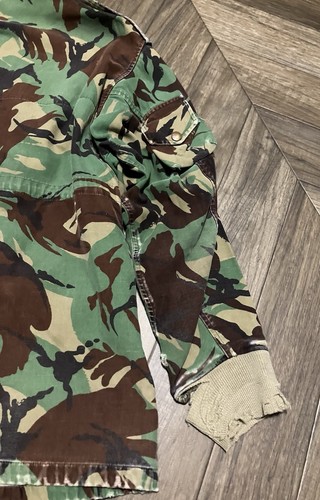 Vintage British Para Smock DPM Camo Parachutist 70s 80s Cotton Distressed Large - Picture 10 of 19