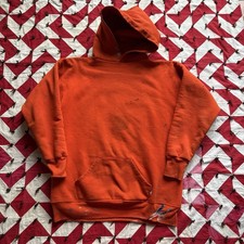 Vintage Russell Athletic Double Face Hoodie Sweatshirt Mens XL Orange Asplundh