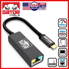 USB-C 3.1 Gigabit Ethernet LAN RJ45 1000Mbps Network Adapter for PC Mac Android