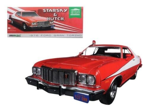 GREENLIGHT STARSKY AND HUTCH 1976 FORD GRAN TORINO 1:18 TV GREENLIGHT STARSKY AND HUTCH 1976 FORD GRAN TORINO 1:18 TV