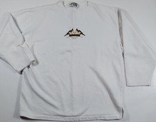 Vintage Michigan Sweatshirt Large Nautical Embroidered Long Sleeve