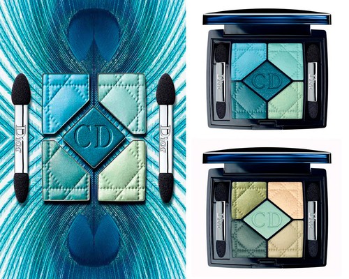 DIOR PEACOCK 434 5 Couleurs Eyeshadow Palette RARE Limited Edition New in Box - Foto 4 di 14