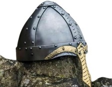 Norman Viking Norse Helmet Medieval LARP Armor Helmet Replica, Standard,