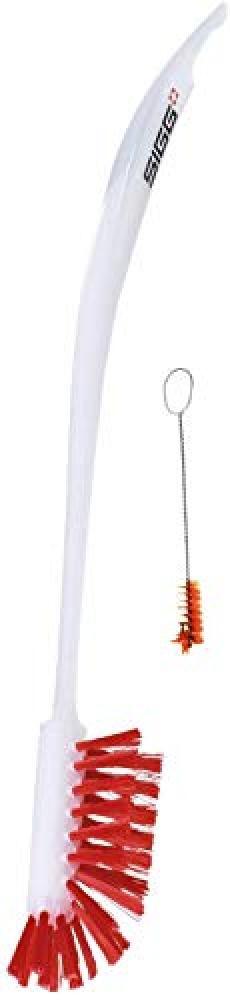 (TG. Medium) Sigg 7610465821657, Spazzolino Unisex - Adulto, Bianco/Rosso, M - N