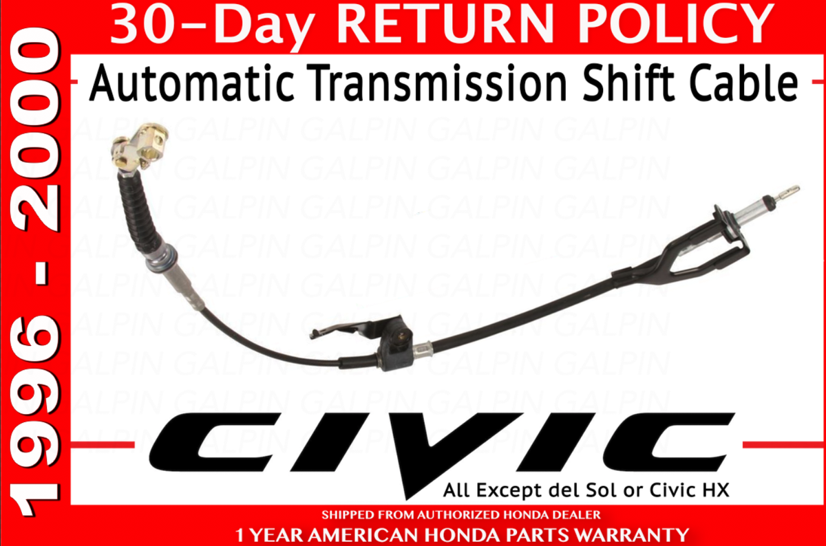 Genuine Honda OEM - Civic Automatic Transmission Shift Cable