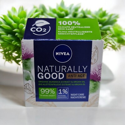 Nivea Naturally Good Anti-Age Nachtcreme  50 ml. Neu