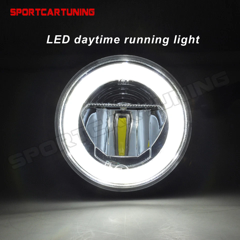 2x LED Front Fog Light+DRL Daytime Running Lamp For Toyota Echo Prius Highlander — 第 3/4 张图片