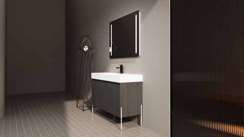 48"Freestanding Bathroom Vanity w/Resin Sink,Storage Cabinet w/Soft Closed Doors - Picture 9 of 13