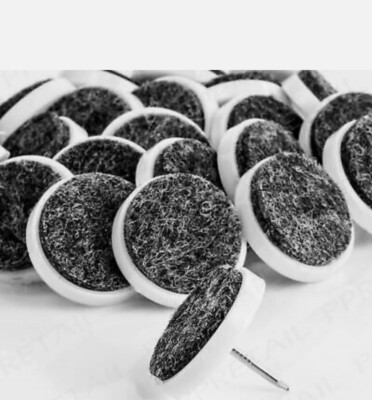 24x Möbel Tisch Stuhl Bein Boden Filz Pad Kufe Gleiter Schieber Nagelschutz Kappe