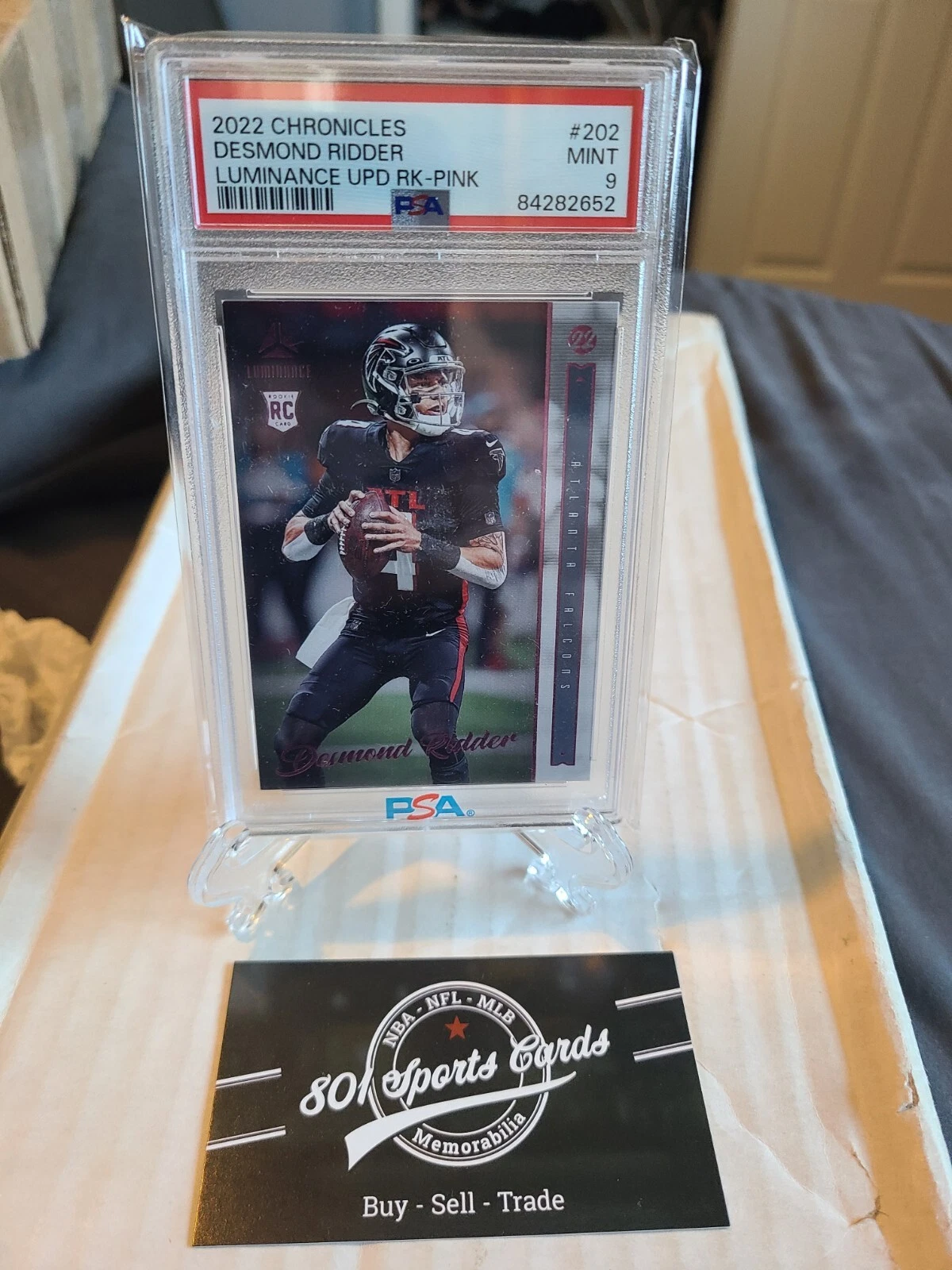 Desmond Ridder Panini Chronicles Luminance Update Rookies #202 Pink