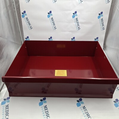 6.25'' x 18'' x 24'' Red Metal Shelf Heavy Duty with Slide Rails for Storage