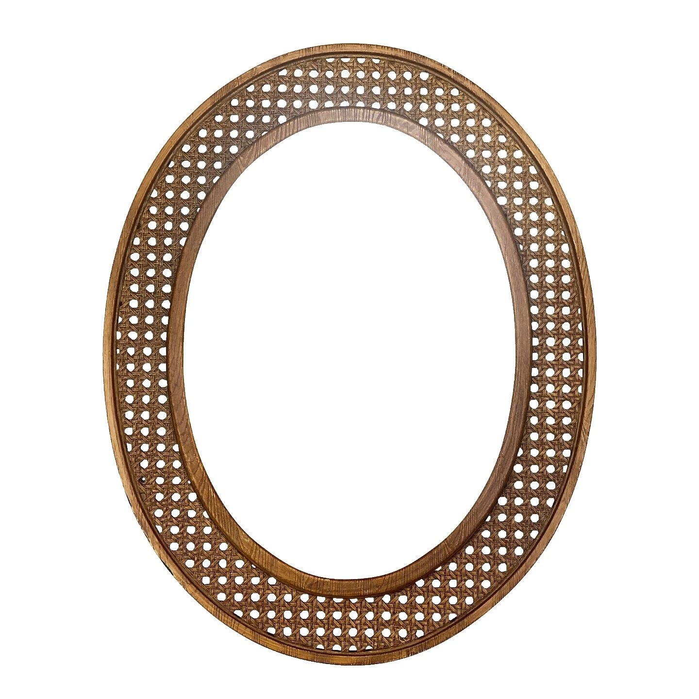Wicker Frame Oval Home Décor Mirrors