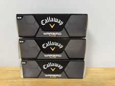 Callaway Warbird Plus 9 Golf Balls - Long Distance - NEW IN BOX Qty 3 Boxes