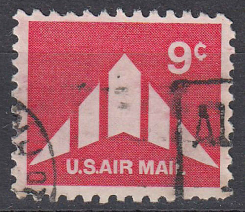 Sello de EE. UU. sellado 9c EE. UU. Sello redondo de avión correo aéreo / 2454 - Imagen 1 de 1