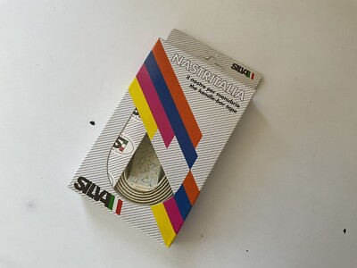 Vintage NOS in Original Box MADE ITALY SILVA LENKERBAND gelb/weiß grün: