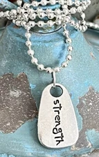 Silver Strength Necklace.