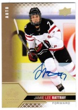 2022 UPPER DECK TEAM CANADA JUNIORS/WOMEN JAMIE LEE RATTRAY #64 SIGNATURES AUTO