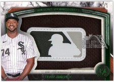 Eloy Jimenez 2022 Topps Museum Game-Used MLB Logo Patch Card #MMSBL-EJ 1/1