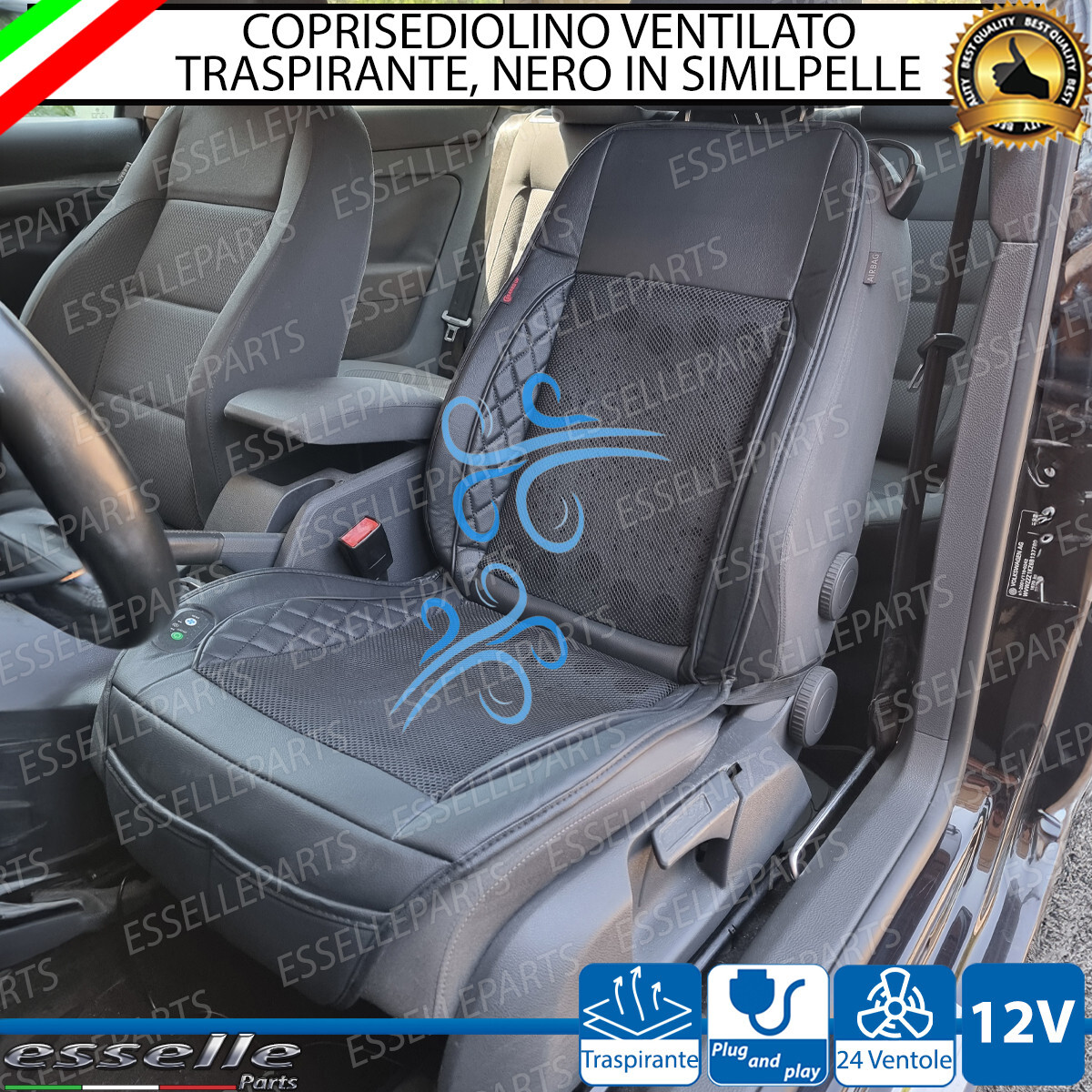Coprisedili auto Coprisedili universali per Audi Q3 Grigio Auto Set di 3 NUOVI