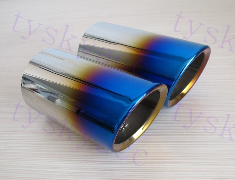 Silenciador trasero tubo de escape punta cubierta embellecedor para BMW E93 E90 E92 325 325i 328i Foto 2 de 4