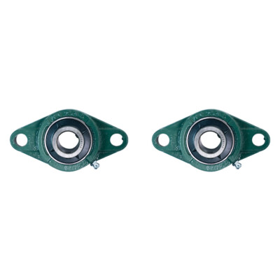 (2) UCFL204-12 Solid Base Pillow Block Flange Mounted Bearing 3/4'' Bore 2 Bolt