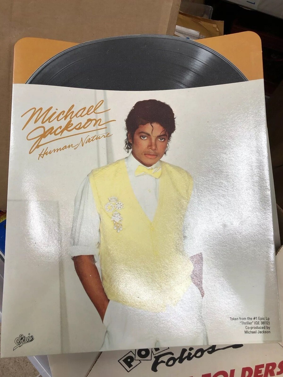 Vintage MICHAEL JACKSON School Folder Portfolio-THRILLER Human