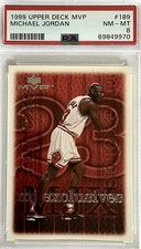 1999 MICHAEL JORDAN PSA 8 CHICAGO BULLS BASKETBALL CARD UPPER DECK MVP