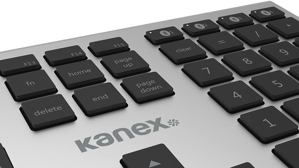 Kanex K166-1013 MultiSync Aluminum Bluetooth Full Size Keyboard w