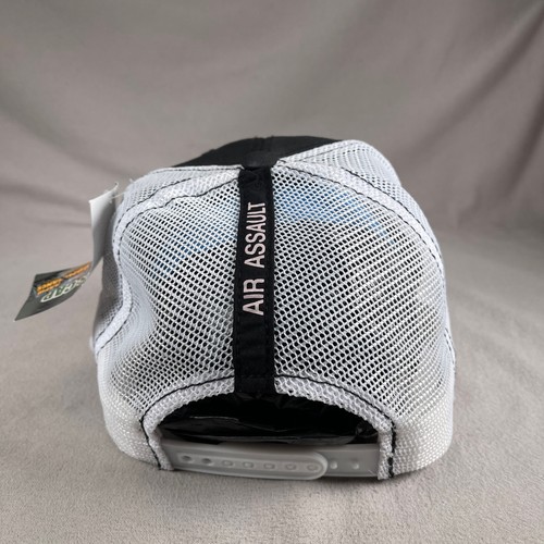 Air Assault Hat Men OS Black Trucker Cap Rapid Dominace Mesh Back NWT - Picture 3 of 11