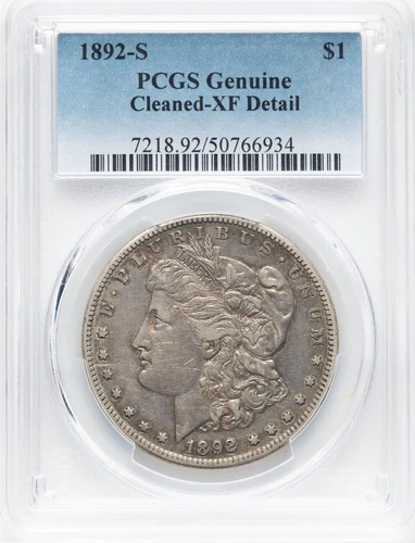 1892 S Morgan Silver Dollar $1 PCGS XF Details (934)