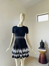 Irregular Maje Knit skater Dress