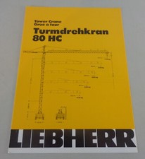 Scheda Dati/Tecnico Descrizione Liebherr Gru a Torre 80 HC Di 04/1983