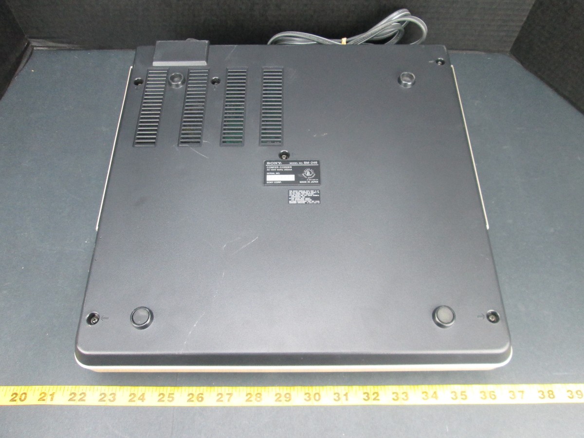 Sony Confer-Coder Cassette Deck Model No. BM-246 120V 60Hz 350mA