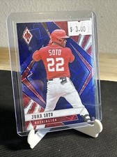 072: 2021 Chronicles Phoenix Juan Soto Blue Velocity Prizm #25 Nationals