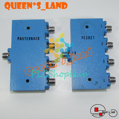 1PCS NEW Pasternack PE2021 7-12.4GHz 10W SMA RF Microwave 4-Way Power Divider