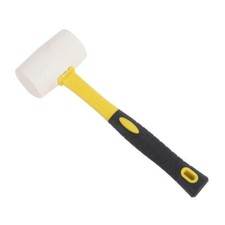 8oz Rubber Mallet Hammer Camping Paving Woodwork Non-marking Tools DIY