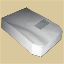 Versandtaschen C4 mit Fenster Haftklebung wei...