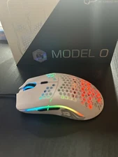 Glorious Model O Wired PC Gaming Mouse - White (GLOSSY) - USED LIKE NEW