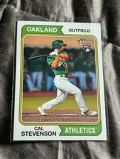 5257 2023 Topps Heritage RC Cal Stevenson Oakland Athletics