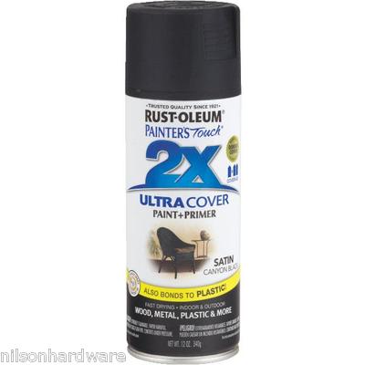6)- Canyon Black RustOleum Painter´s Touch 2X Ultra Cover Spray