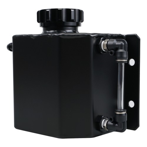 Universal 1L Aluminum Coolant Radiator Overflow Reservoir Coolant Expansion Tank - Picture 7 of 9