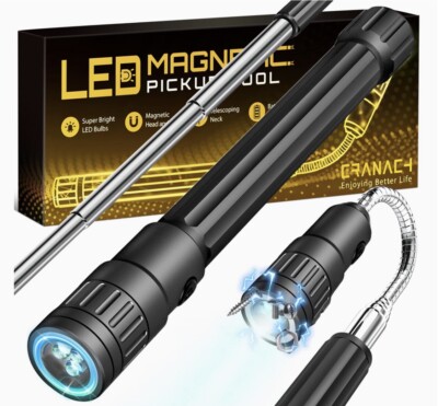 0,19 kg SCHWERLAST magnetische LED Pickup Werkzeug ausziehbar 7'' bis 22,5''
