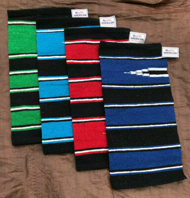 Western Saddle Pad Cotton Wool Blend Blanket 30X30 or  24x24 Mini Pony Horse