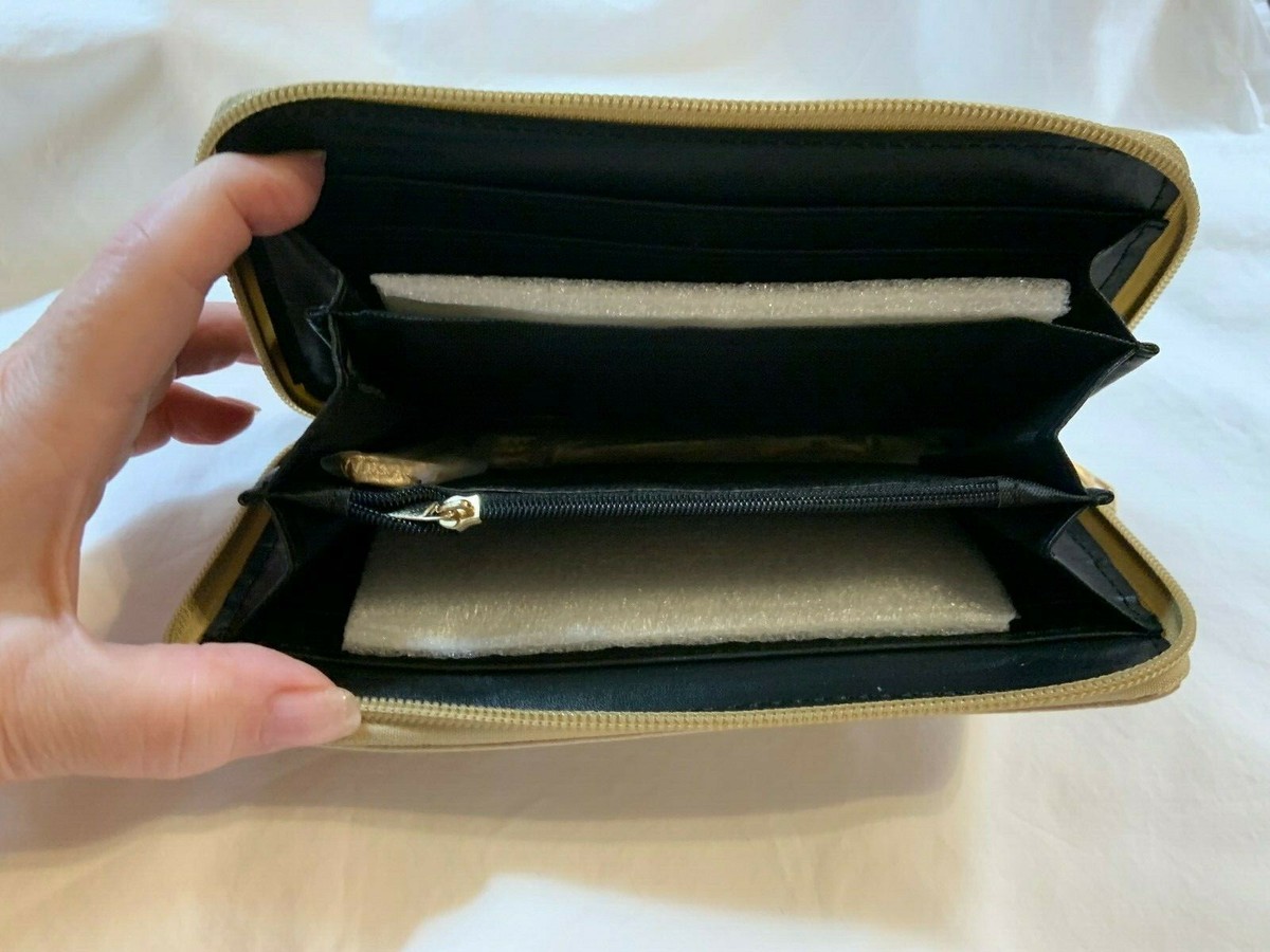 LANY 3-PIECE GOLD SPARKLING TOTE, POUCH & WALLET | eBay