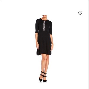 sweater dress with lace