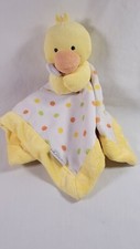 Carter's Lovey Security Blanket Yellow Duck Polka Dots