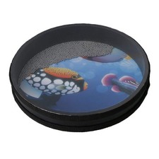 Yibuy Sound Drum Percussion Wave Bead Ocean Hand Drum with Hardwood Sea Drum ...